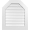 Ekena Millwork Octagonal Top Surface Mount PVC Gable Vent: Functional, w/ 3-1/2"W x 1"P Standard Frame, 26"W x 30"H GVPOT26X3001SF - alternate 1